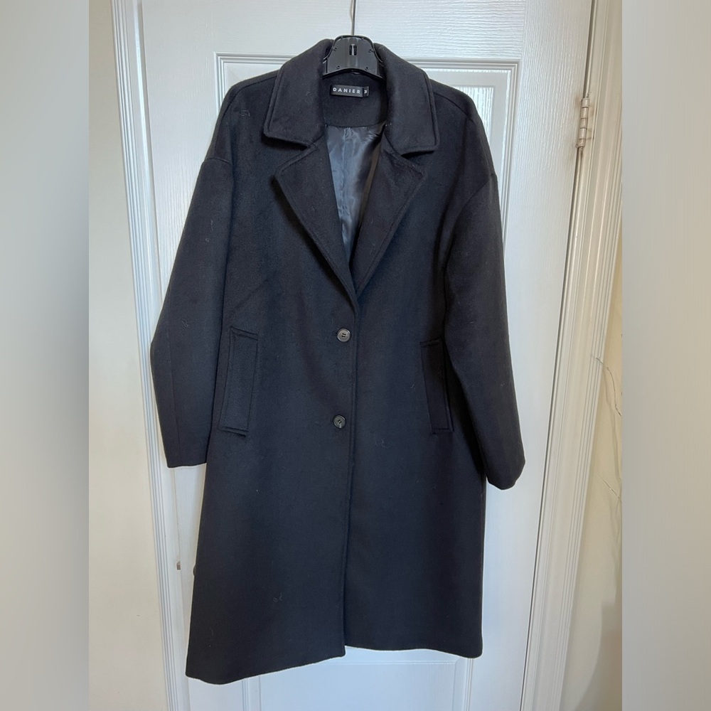 Women’s Black Wool Coat size M